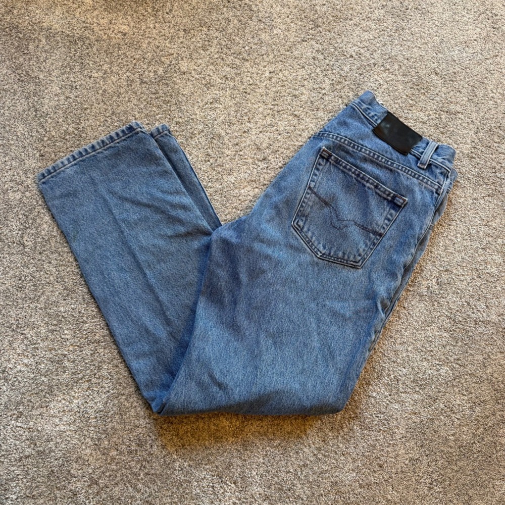 Harley Davidson Traditional Fit Jeans Mens 34x32 Medium Wash Blue Denim Straight